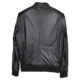Back mens leather bomber jacket