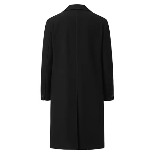 Premium Wool Coat Double Breasted Relaxed Fit