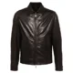 Black 1 zip-up leather jacket
