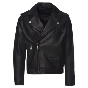 leather biker jacket