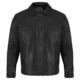 Black mens leather blazer