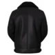 Black 2 sheepskin leather jacket