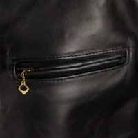 Black 3 premium biker leather jacket