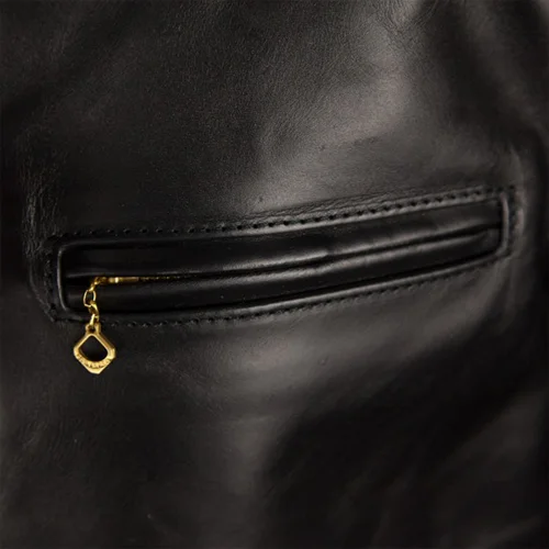 Black 3 premium biker leather jacket