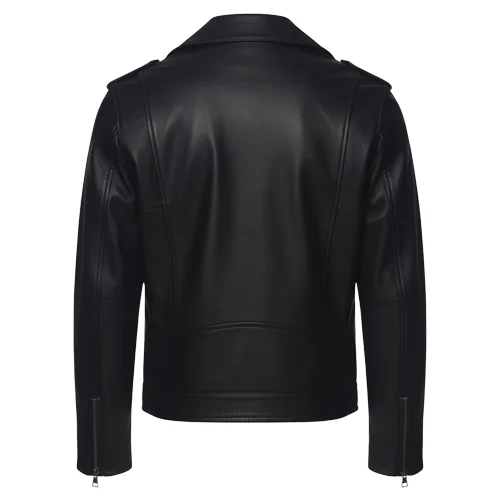 Leather Biker Jacket Premium Lambskin Classic