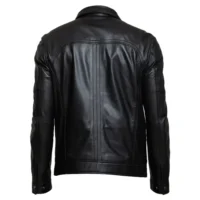 Black premium leather jacket