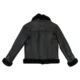 Black premium shearling jacket