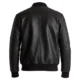Black Back mens leather bomber jacket