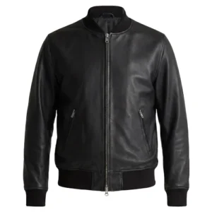 mens leather bomber jacket