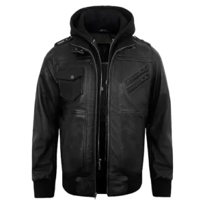 mens leather bomber jacket