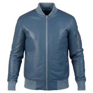mens leather bomber jacket