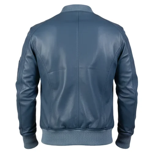 Mens Leather Bomber Jacket – Distressed MA-1 Style