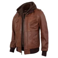 mens leather bomber jacket