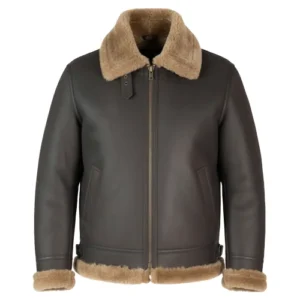 premium shearling aviator jacket