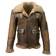 Brown 1 shearling leather bomber jacket