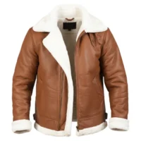 Brown premium leather jacket