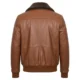 Mens Leather Bomber Jacket