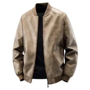 mens leather bomber jacket