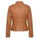 Cognac 1 womens leather jacket