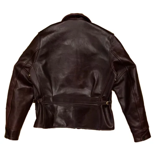 Premium Leather Jacket Half Belt Handcrafted Style