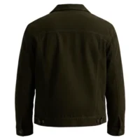 Dark green 1 suede leather jacket