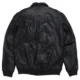 Distressed Black Back mens leather bomber jacket