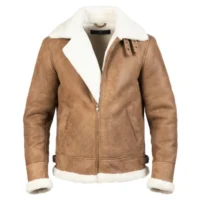Distressed Brown premium leather jacket