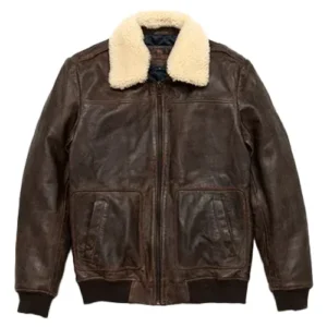 mens leather bomber jacket