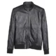 Front mens leather bomber jacket