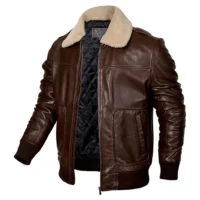 Front Bwon.jpg mens leather bomber jacket