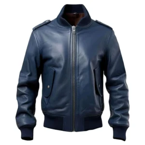 mens leather bomber jacket