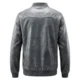Gray 2 mens leather bomber jacket