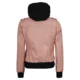 Pink womens leather jacket