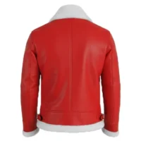 Red premium leather jacket