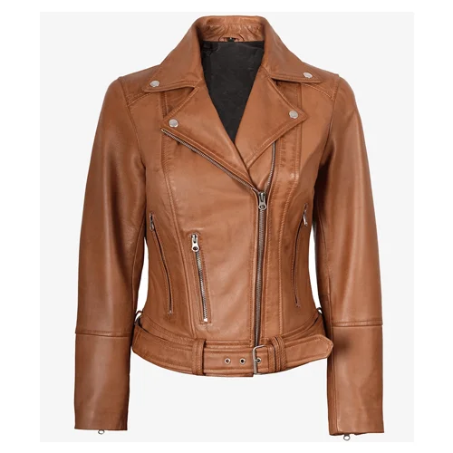 Premium Womens Leather Jacket Biker Style Fashion Jacket