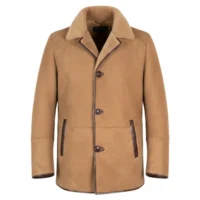 Tan 1 premium shearling jacket