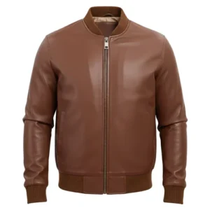 mens leather bomber jacket