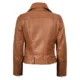Tan womens leather jacket