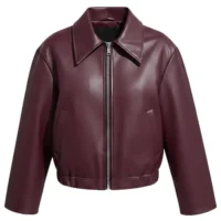 Ebay VLJ-008 womens leather bomber jacket