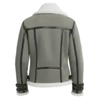 Etsay VLJ-001 womens leather bomber jacket