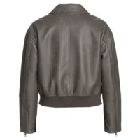 womens leather bomber jacket