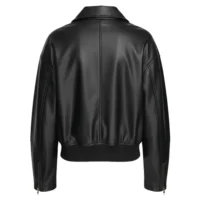 womens leather bomber jacket