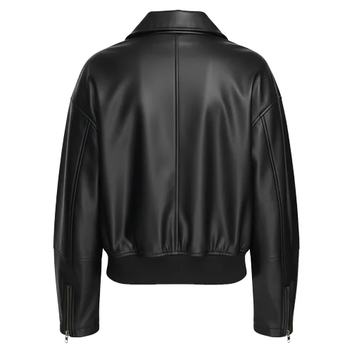 womens leather bomber jacket