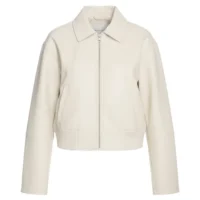 womens leather bomber jacket