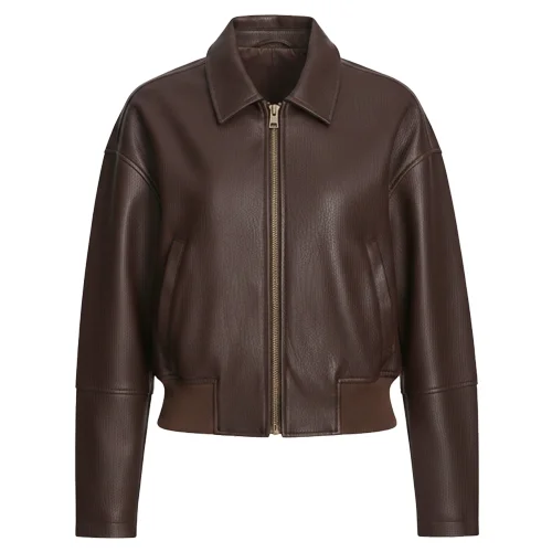 womens leather bomber jacket