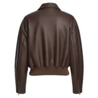 womens leather bomber jacket