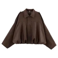 VLJ-W-BMB-004 2 womens leather bomber jacket