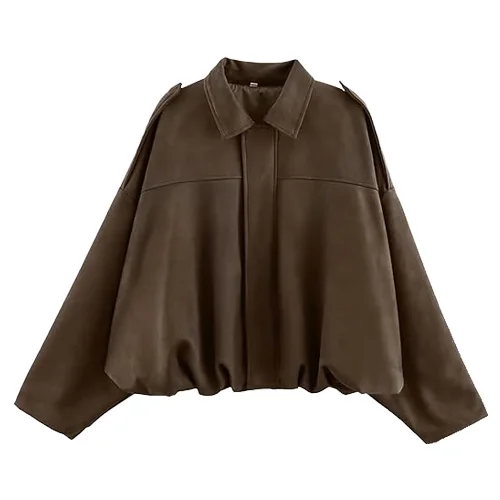 VLJ-W-BMB-004 5 womens leather bomber jacket