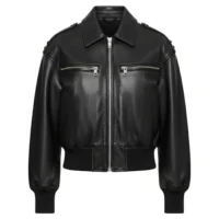 asos VLJ-011 womens leather bomber jacket