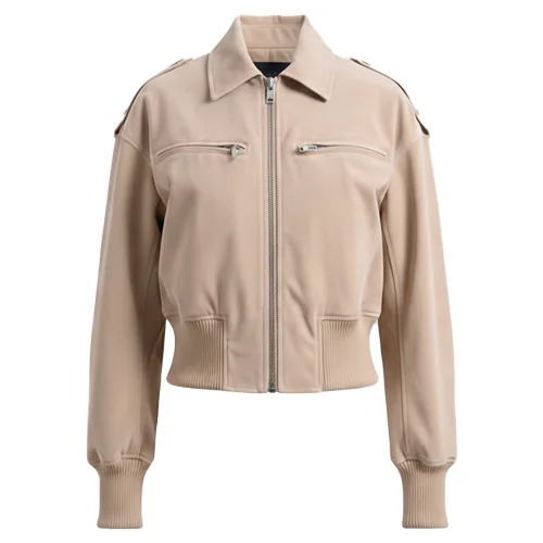 asos VLJ-011 4 womens leather bomber jacket